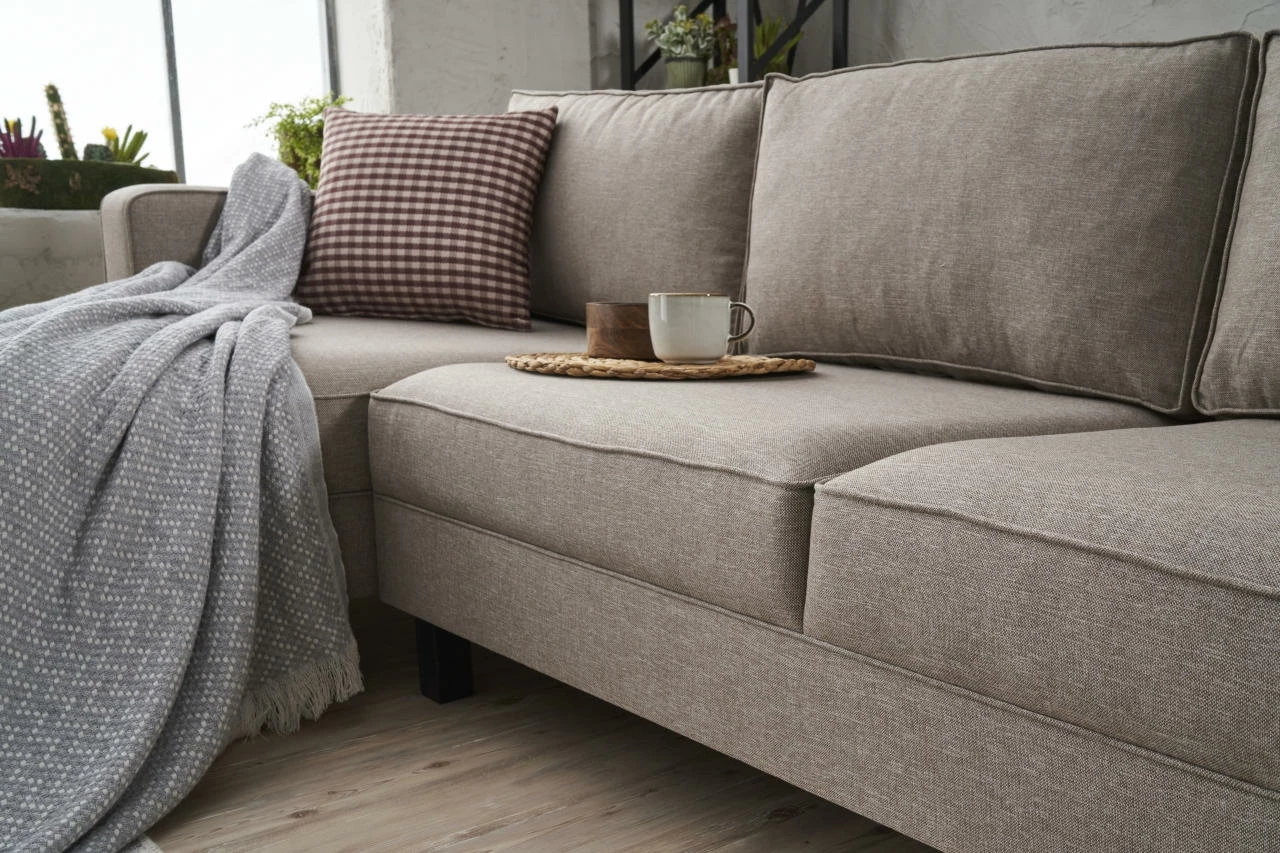 Këndare Atelier del Sofa, Kale Linen, kënd i majtë, krem