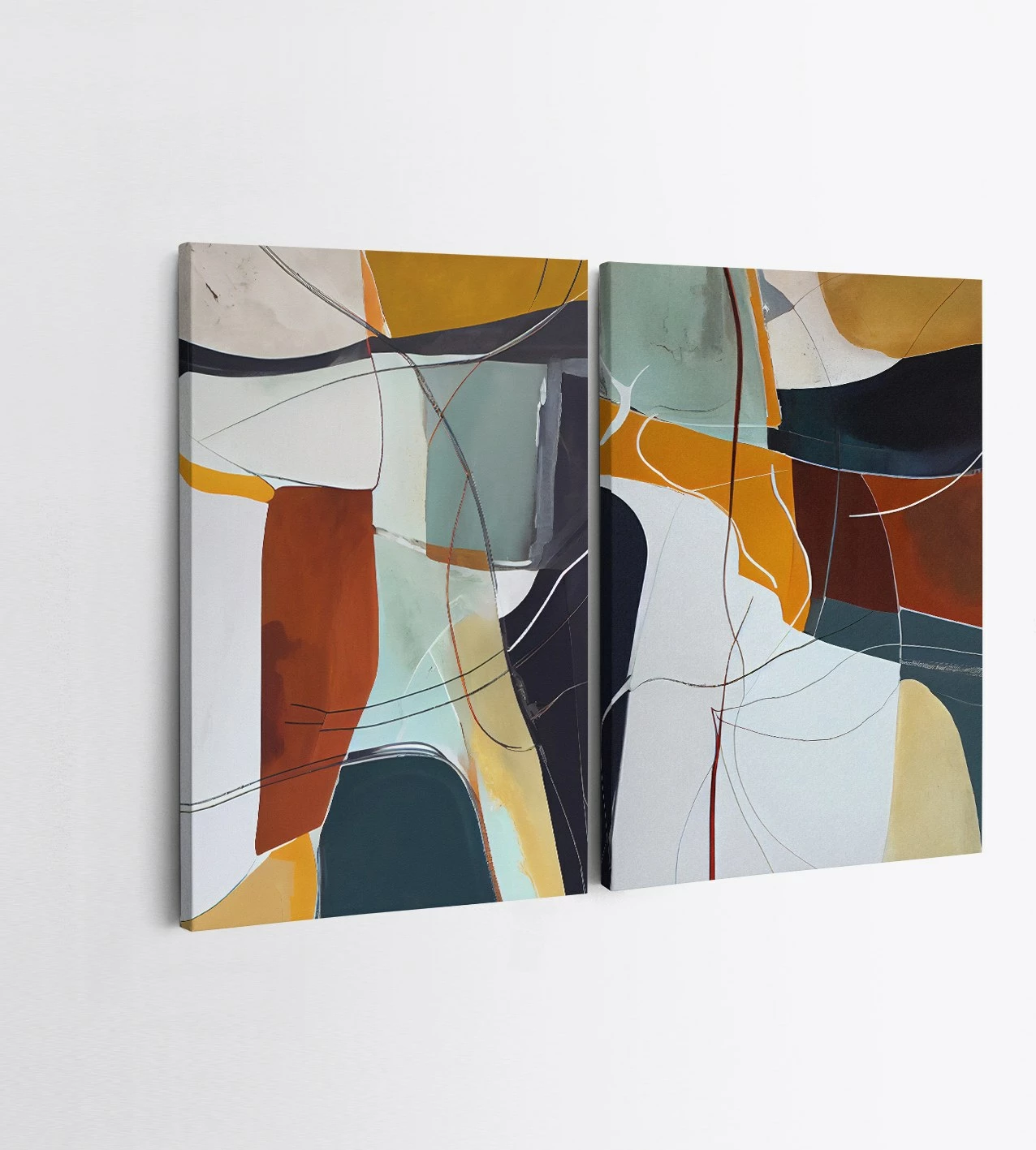 Pikturë dekorative në kanavacë (2 copë), Wallity, 2KNV4354, 50x70cm