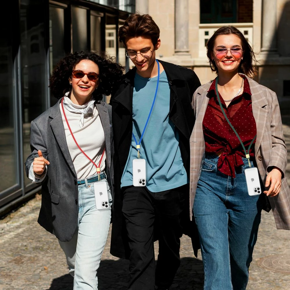 Rrip crossbody për celular Tech-Protect C2S Rope, i kuq