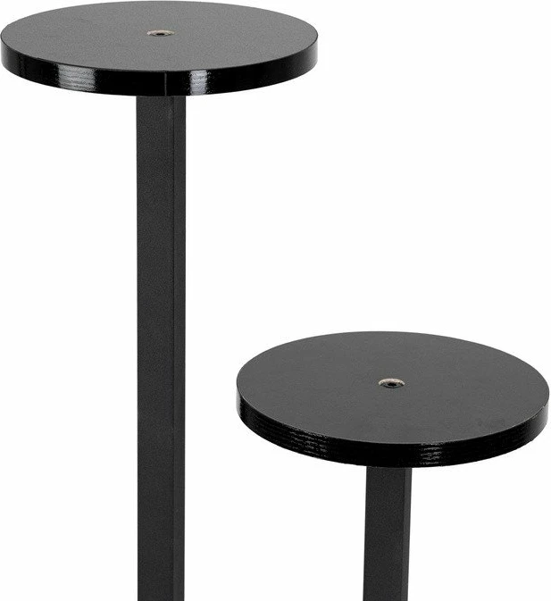 Mbajtëse lulesh Strado FINO, 100 cm, 4 nivele, për 6 vazo, metal, e zezë
