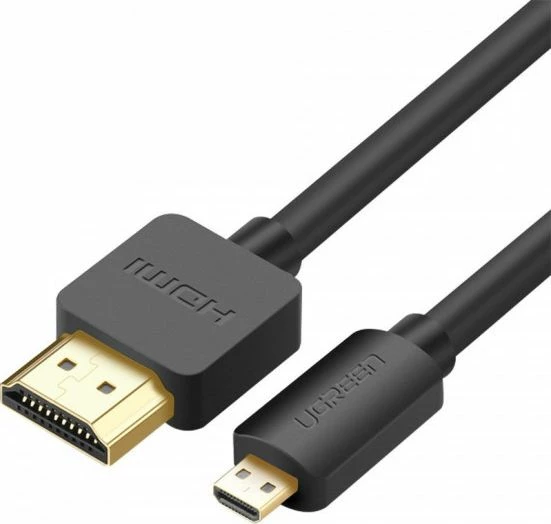 Kabllo HDMI Micro - HDMI Ugreen 54697, 1.5m, HDMI 2.0, 4K 60Hz, e zezë