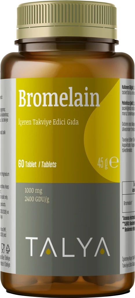 Bromelain 1000 mg 2400 GDU/g, 60 tableta
