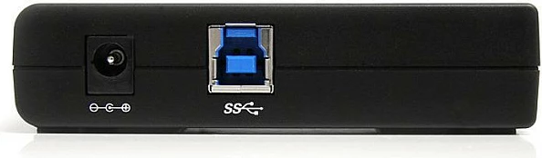 USB Hub StarTech ST4300USB3EU, 4 Porta USB 3.0 (USB 3.2 Gen 1) Type-A, 5Gbps, me rrymë 5V/2A, i zi