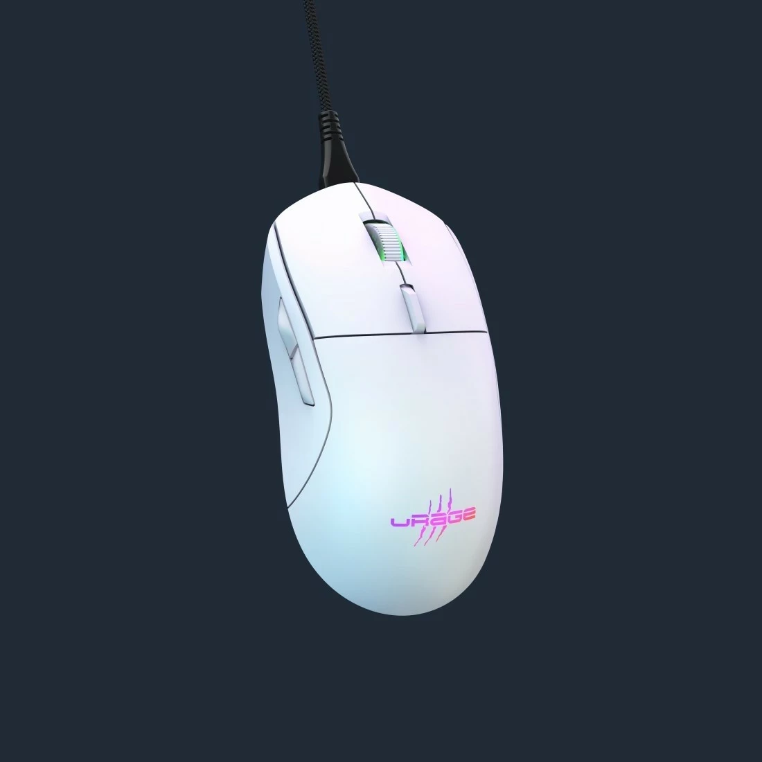Maus gaming uRage Reaper 250, 6200 DPI, wired, RGB, i bardhë