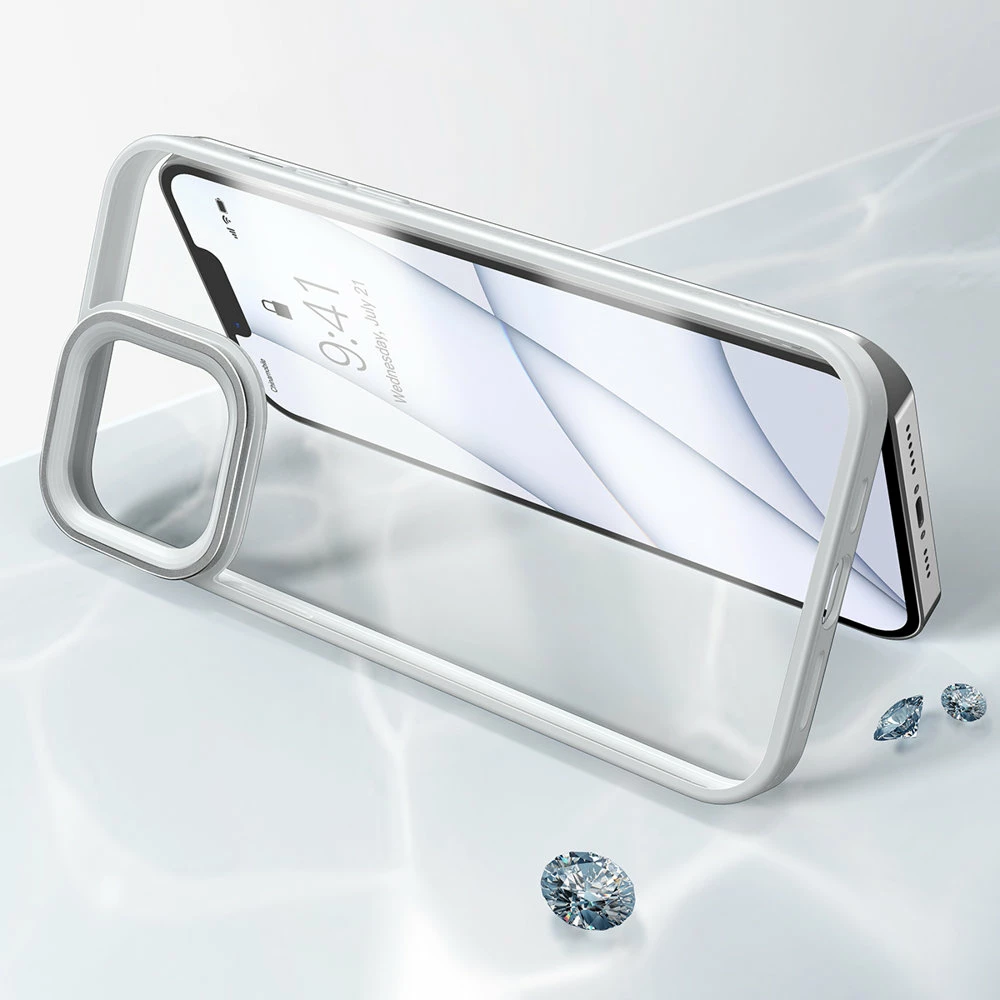 Mbështjellës Baseus Crystal Armor për iPhone 13 Pro, gri