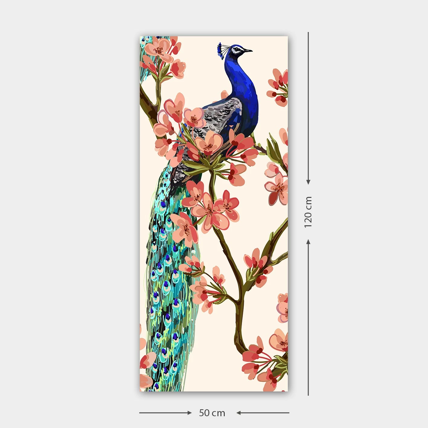 Pikturë dekorative në kanavacë, shumëngjyrëshe, DKY5847094482_50120, 50x120cm