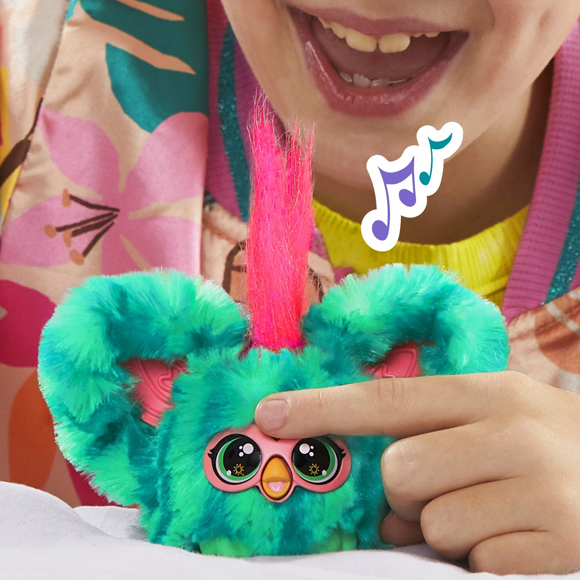 Lodër interaktive pelushi Hasbro Furby Furblets Mello-Nee F97035L4, 5 cm, e gjelbër