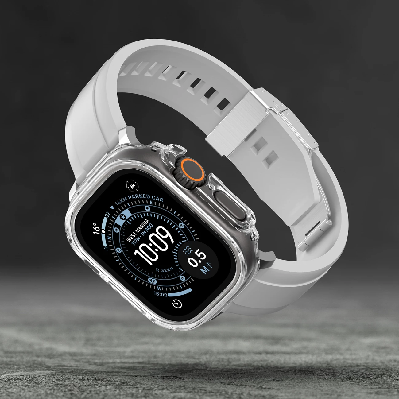 Mbështjellës mbrojtës për smartwatch, AmazingThing Minimal, për Apple Watch Ultra 3 49 mm, transparent