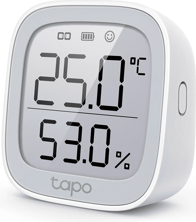 Termostat dhe sensor temperaturë/lagështi, TP-Link Tapo T315, ekran dixhital, i brendshëm, bardhë