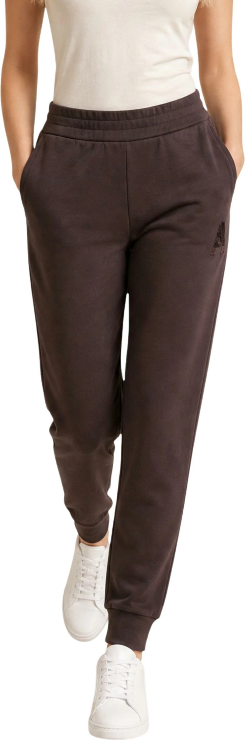 Pantallona sportive për femra Armani Exchange XW002862 AF13397, kafe