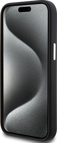 Mbështjellës BMW Signature Liquid Silicone MagSafe për iPhone 15, i zi