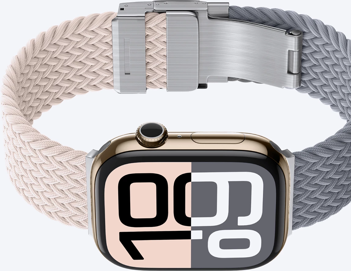 Set rripash për Apple Watch 42mm AmazingThing Blend Band, 2 copë, rozë-gri/rozë