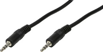 Kabllo audio LogiLink, 3.5mm jack në 3.5mm jack, 3m, e zezë