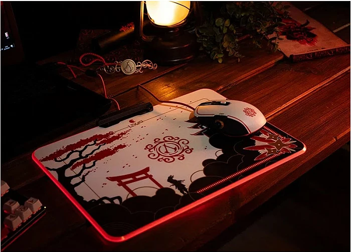 Maus gaming LEXIP x Ubisoft Assassin's Creed Shadows, 12000 DPI, USB Type-A, për dorë të djathtë, zi/ari/kuqe/bardhë