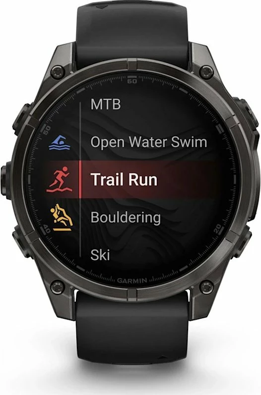 Smartwatch Garmin Fenix 8 AMOLED (010-02904-21) 1.4\" GPS NFC 10 ATM, e zezë