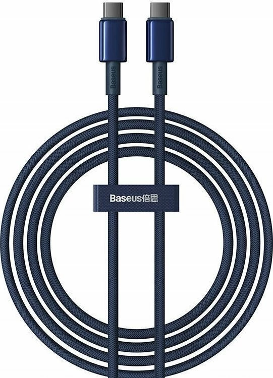 Kabllo USB-C në USB-C Baseus Tungsten Gold P10319800321-04 2m PD 100W 5A, kaltër