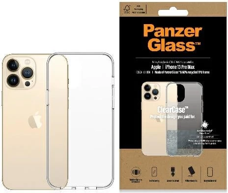 Mbështjellës PanzerGlass ClearCase për iPhone 13 Pro Max, transparent