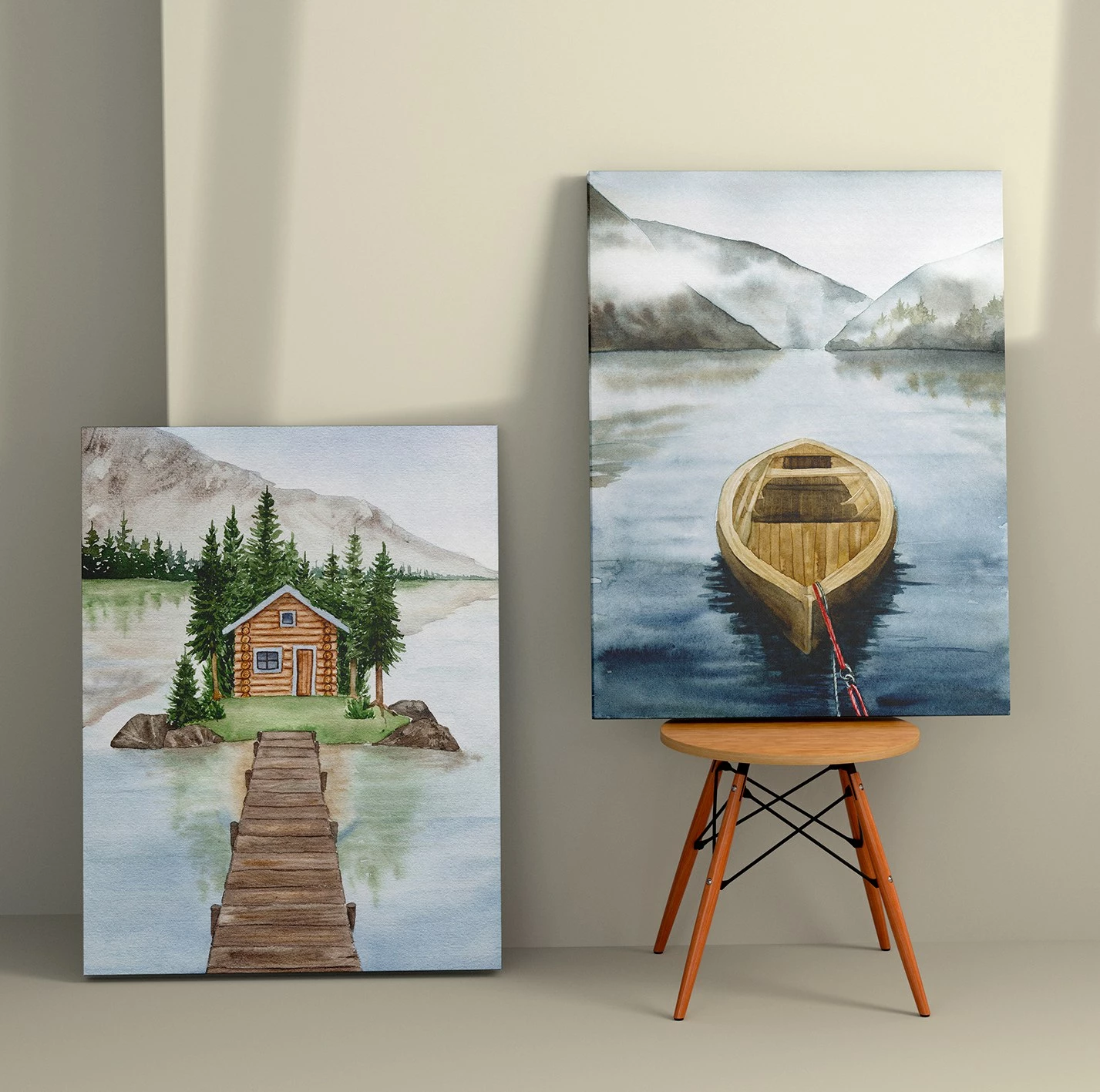 Pikturë dekorative në kanavacë (2 copë), Wallity, 2KNV4233, 70x100 cm