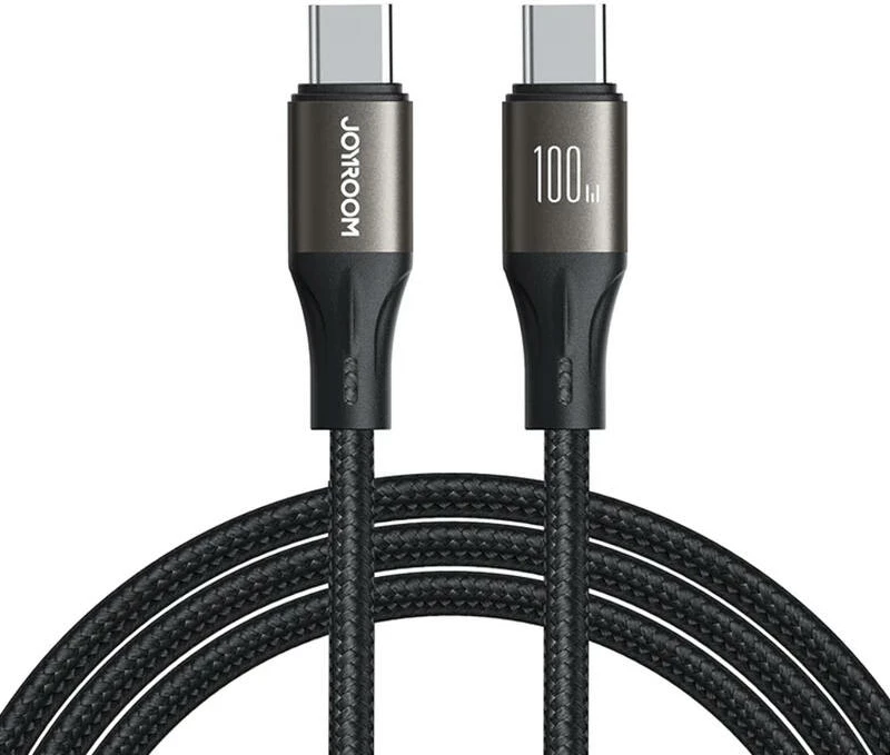 Kabllo USB-C në USB-C Joyroom SA25-CC5, 1.2m, 100W, e zezë