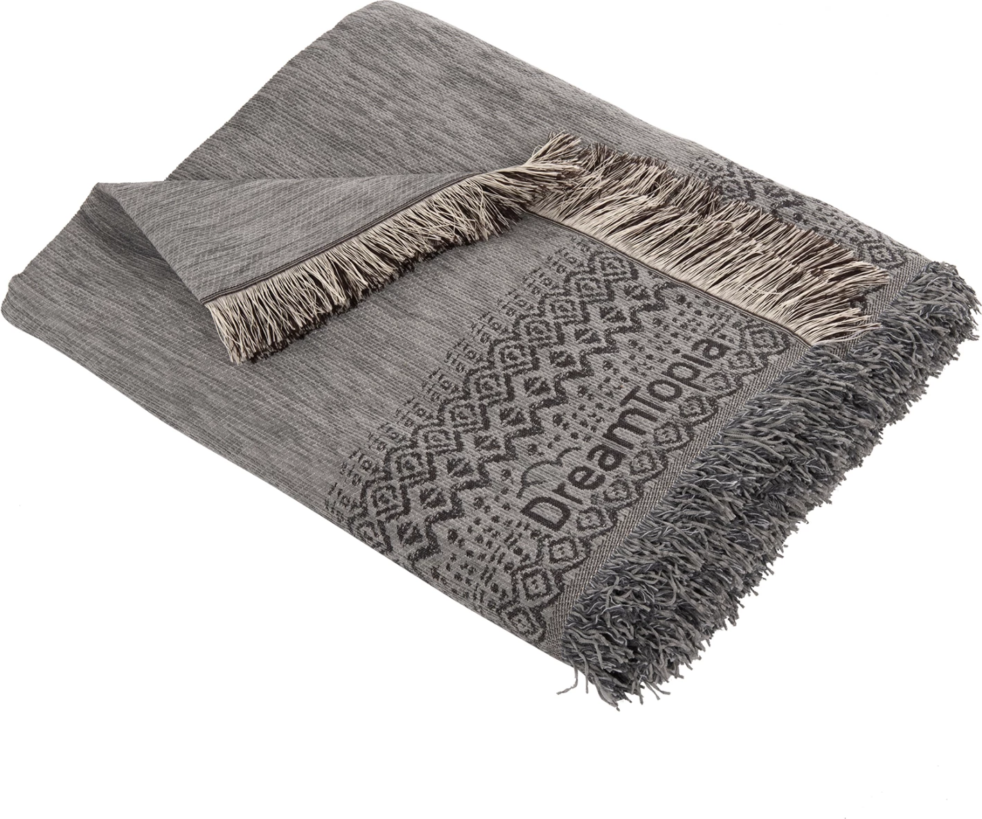 Mbulesë divani me thekë DREAMTOPIA FH12164.05 ngjyrë gri 178x178 cm