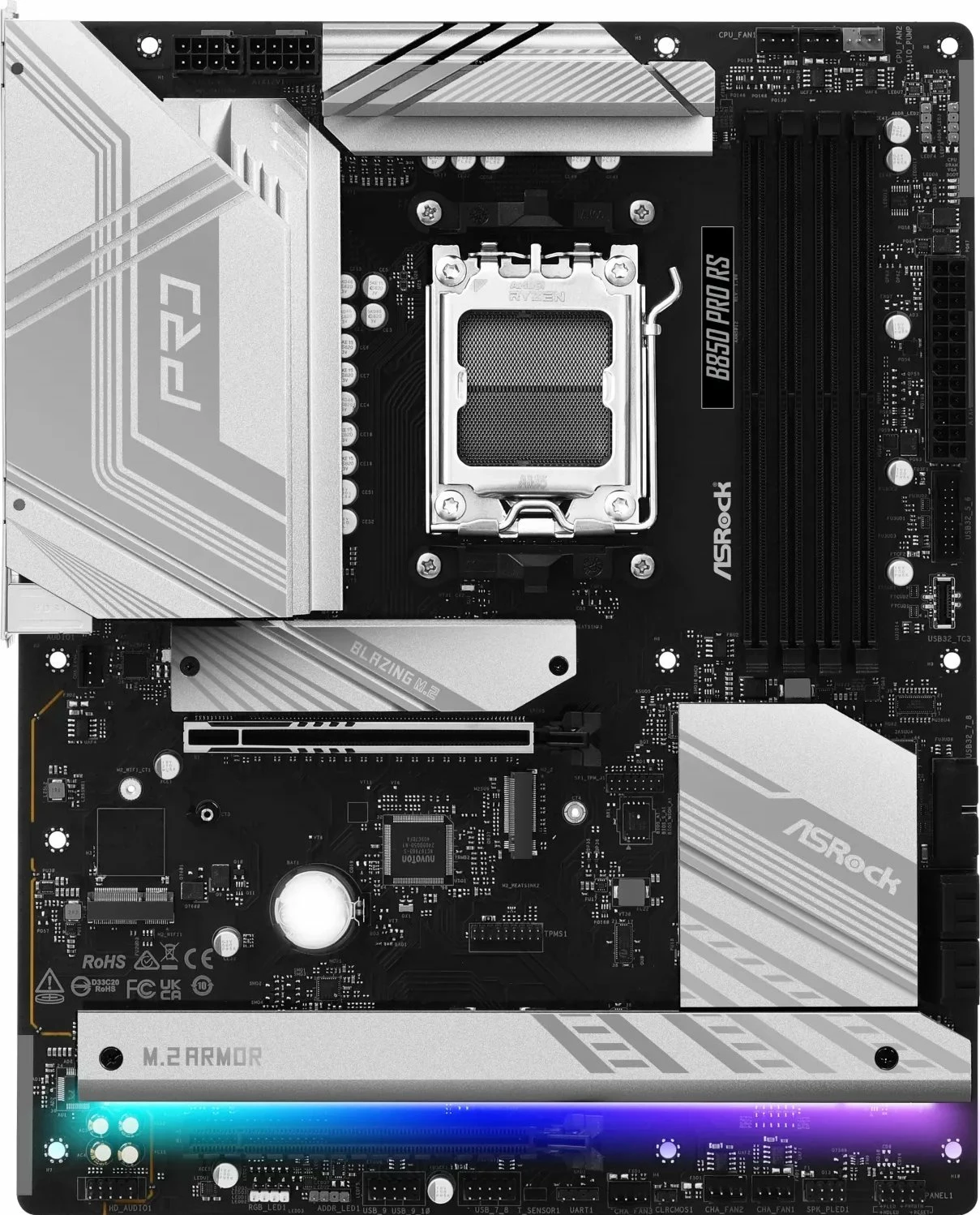 Pllakë amë ASRock B850 PRO RS ATX DDR5 deri 256GB