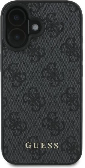 Mbështjellës Guess 4G Classic për iPhone 16 Plus, i zi