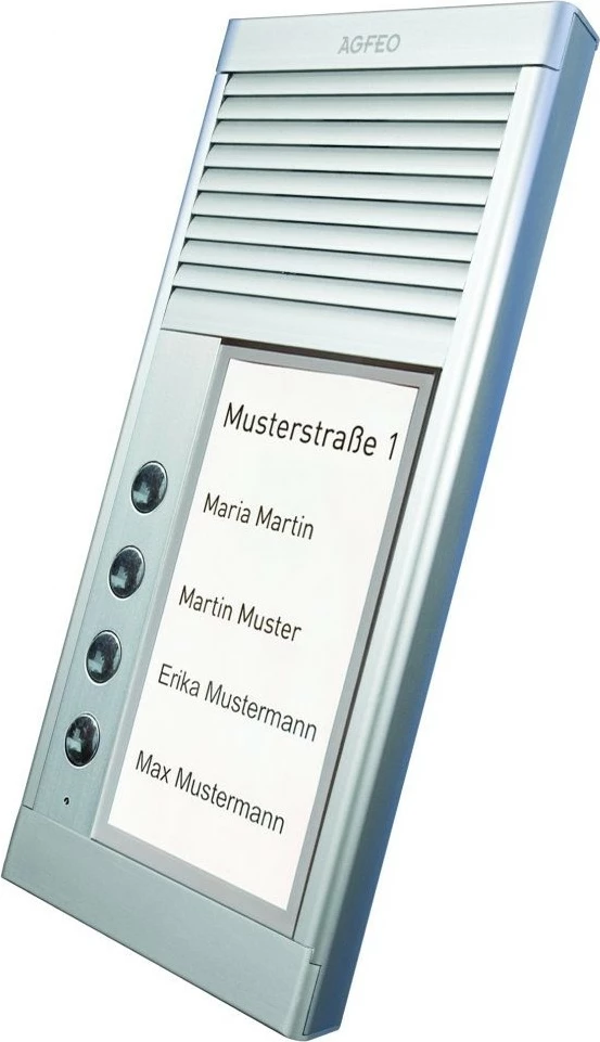 Interkom AGFEO DoorSpeak 4, i lidhur me kabllo, IP33, argjendtë