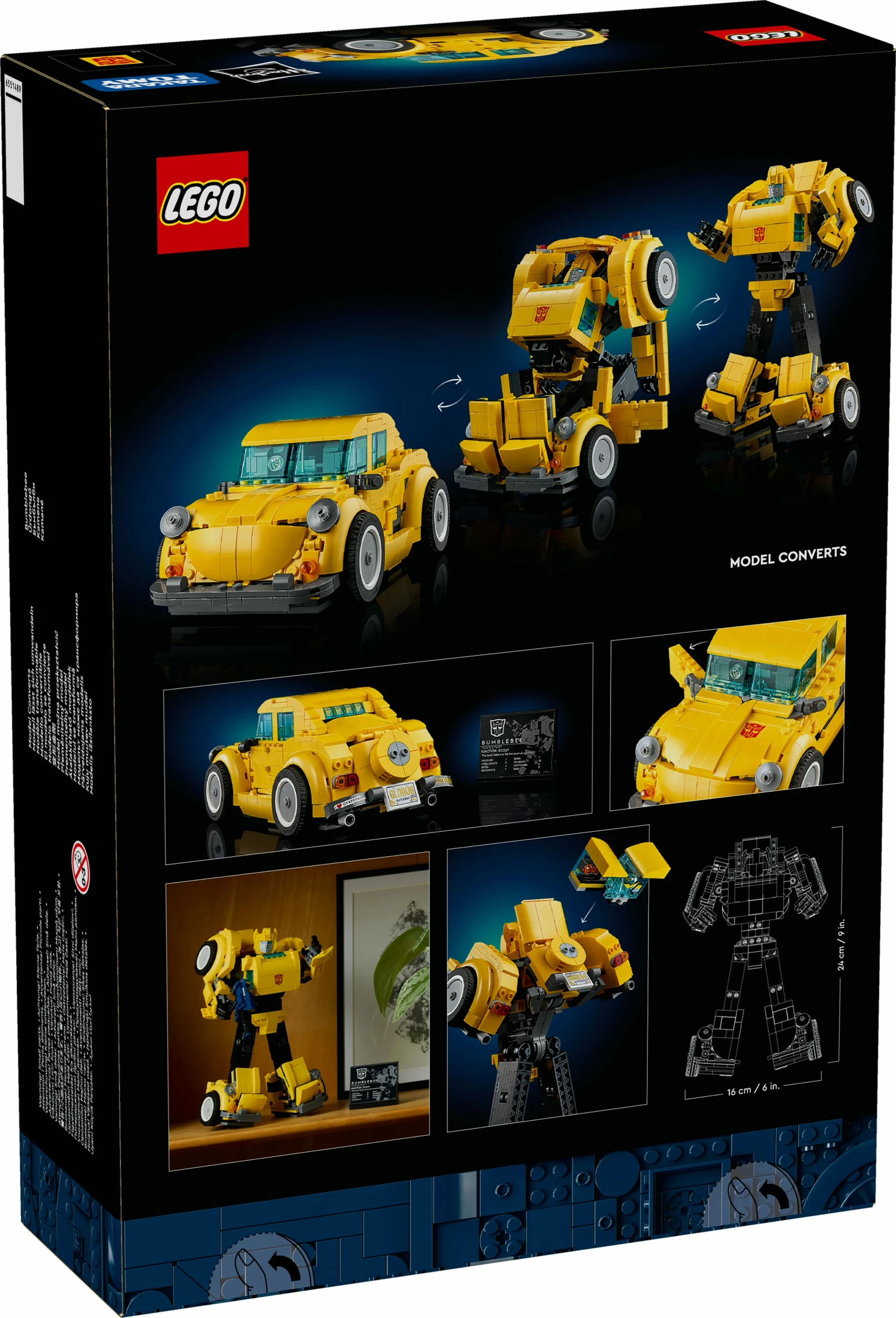 Set ndërtimi LEGO Bumblebee, 950 pjesë, shumëngjyrësh