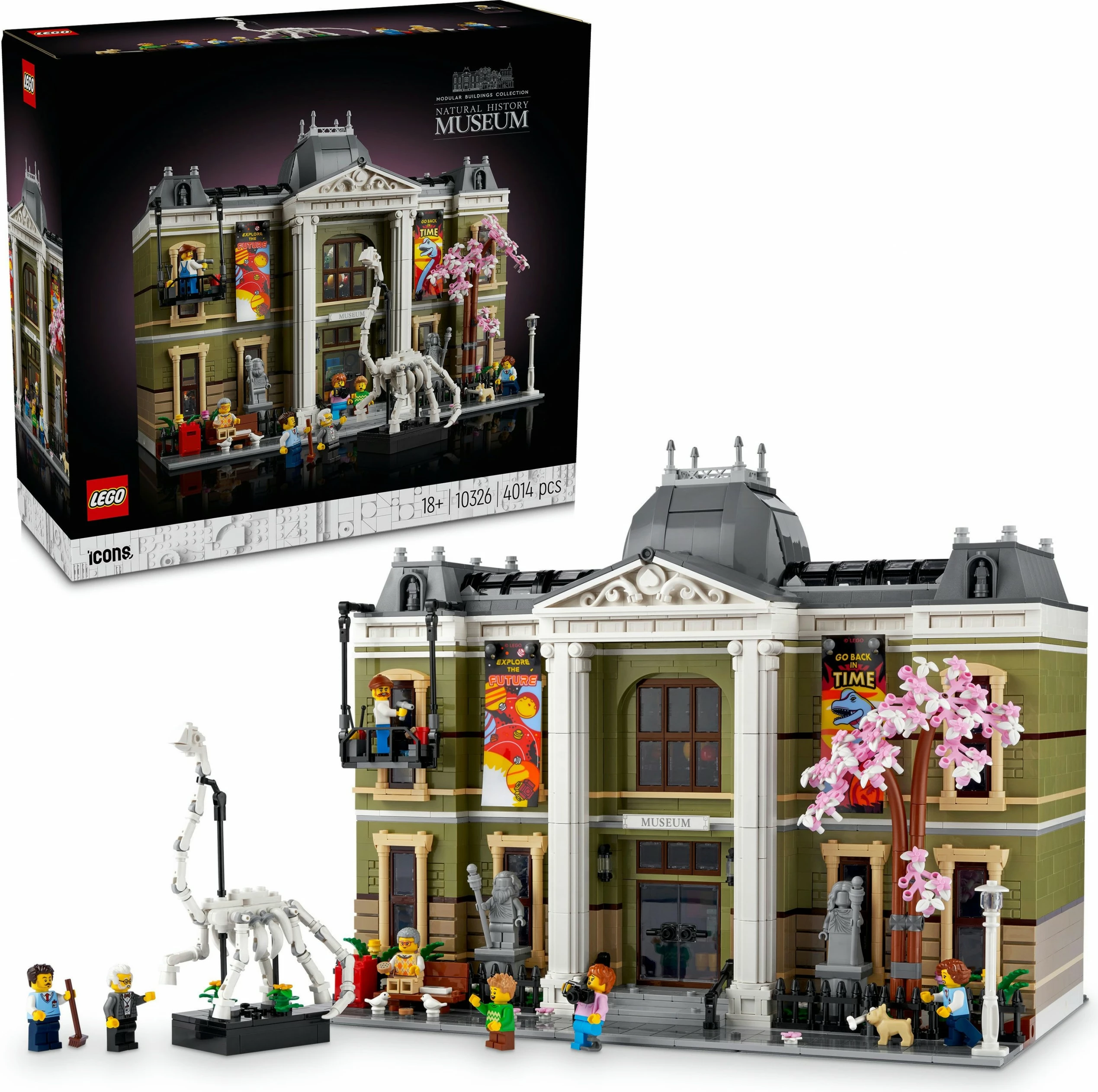 Set ndërtimi LEGO Natural History Museum, 4014 pjesë, për të rritur, plastikë, shumëngjyrësh