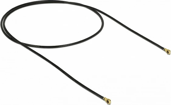 Kabllo antene DeLOCK mHF 4L në mHF 4L, 40 cm, 50Ω, e zezë