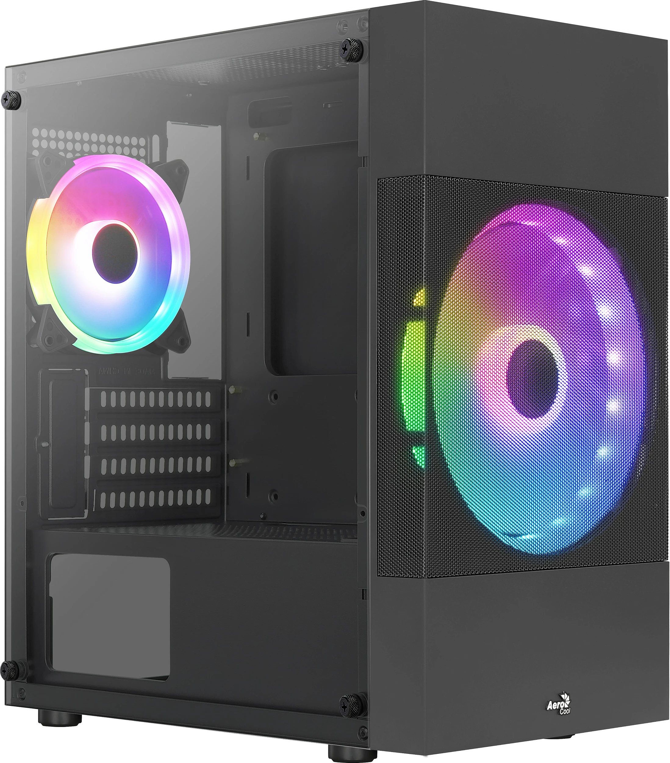 Kasë Aerocool Atomic Lite v1, Mini Tower, microATX/Mini-ITX, RGB, e zezë