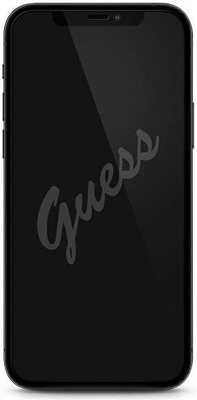 Xham i fortë mbrojtës Guess GUSPP12MSLTR për iPhone 12/12 Pro 6.1", Vintage Magic Logo, Transparent/zi