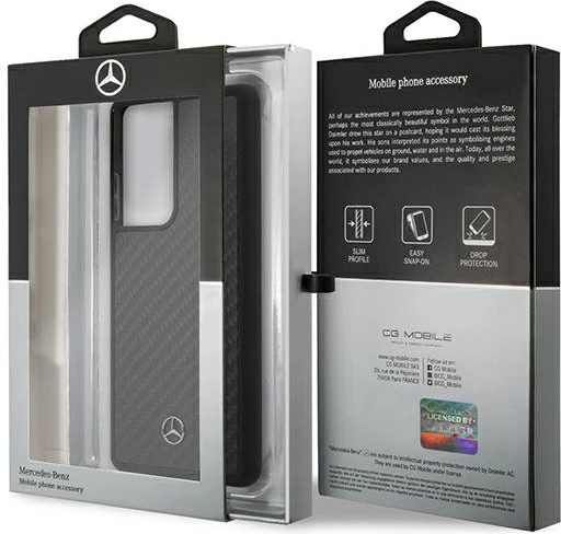 Mbështjellës Mercedes MEHCS21LRCABK për Samsung Galaxy S21 Ultra, hardcase, Dynamic Line, i zi