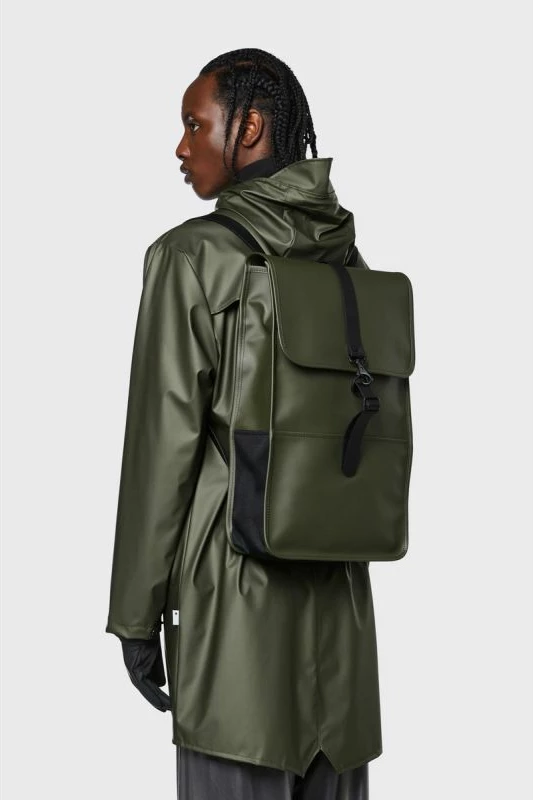 Çantë shpine Rains, uniseks, e gjelbër