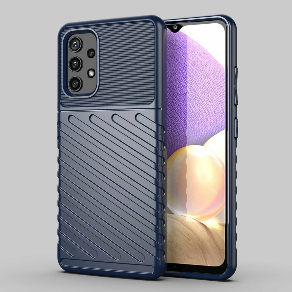Mbështjellës Hurtel Thunder Case për Samsung Galaxy A32 5G, TPU, Kaltër