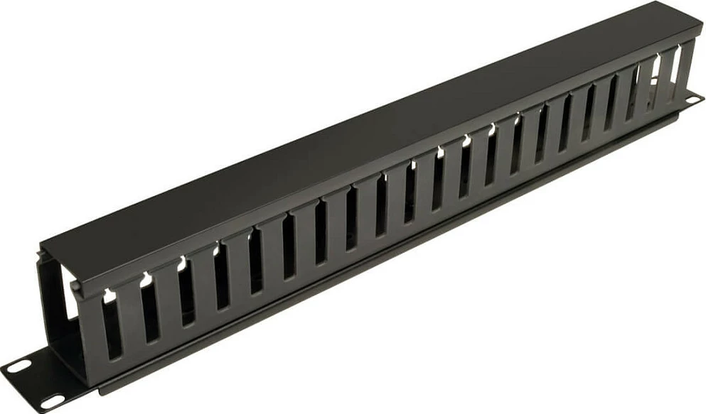 Menaxhues kabllosh për rack Eaton Tripp Lite 1URM, 1U, 19", i zi