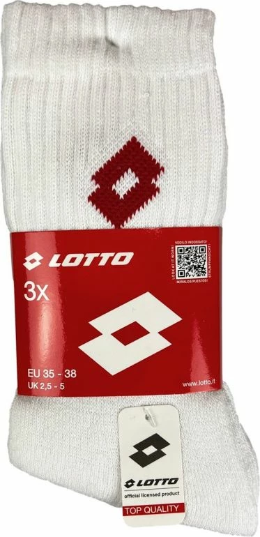 Çorape terry Lotto, të bardha [Madhësia: 38 - 42]