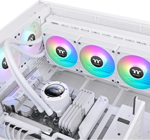 Kasë ujore Thermaltake TH360 V2 Ultra EX ARGB, 3 ventilatorë, Snow Edition, e bardhë