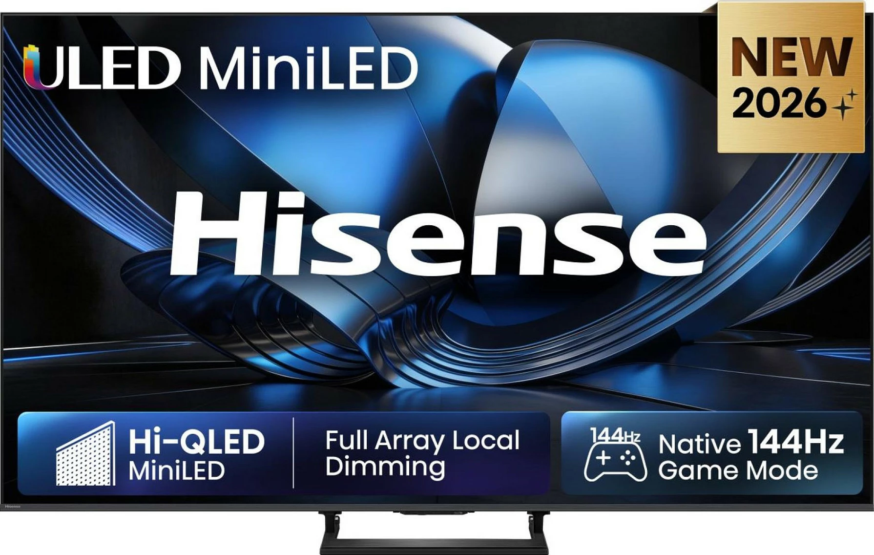 Smart TV Hisense 55U7SE, 55" 4K ULED MiniLED 144Hz, WiFi/Bluetooth, e zezë