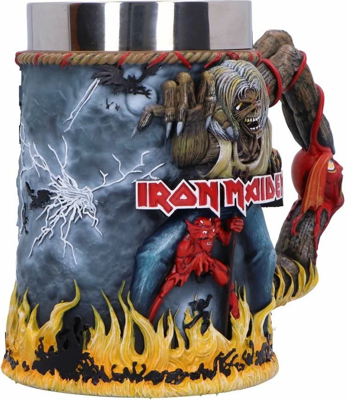 Krigë NEMESIS NOW Iron Maiden The Number of the Beast 16 cm, polyresin me insert inox, në kuti dhurate
