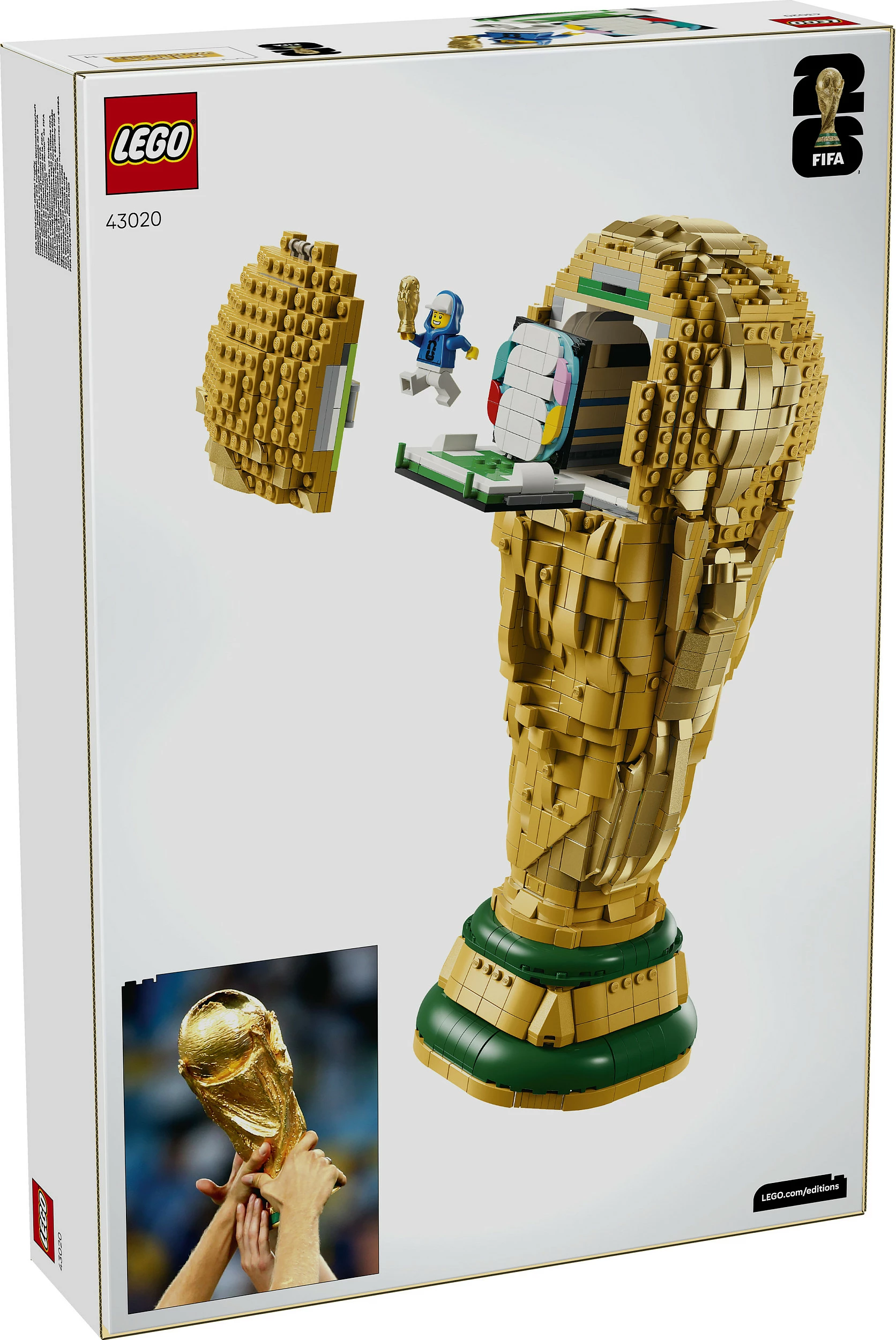 Set ndërtimi LEGO FIFA World Cup Official Trophy 43020, 2842 copë, shumëngjyrësh