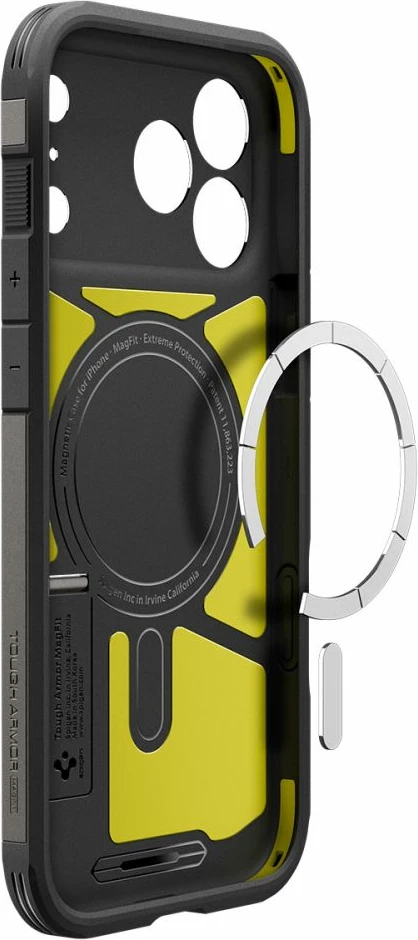 Mbështjellës Spigen Tough Armor T MagSafe për iPhone 17 Pro Max, gri