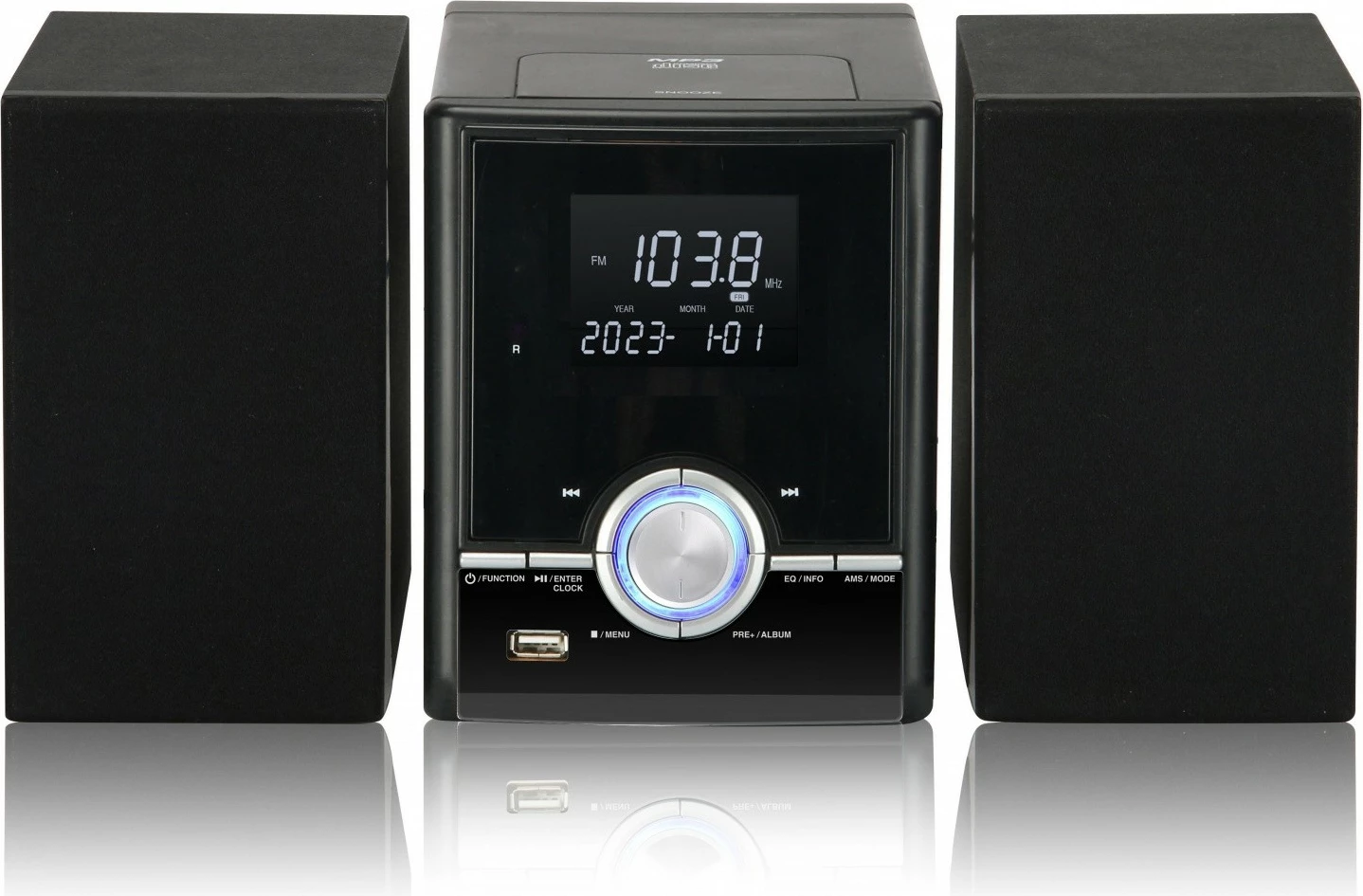 Mikrosistem audio, Eltra JOWISZ BT JOWISZ, CD/USB/FM Bluetooth, 10W, set me 2 Altoparlantë, e zezë
