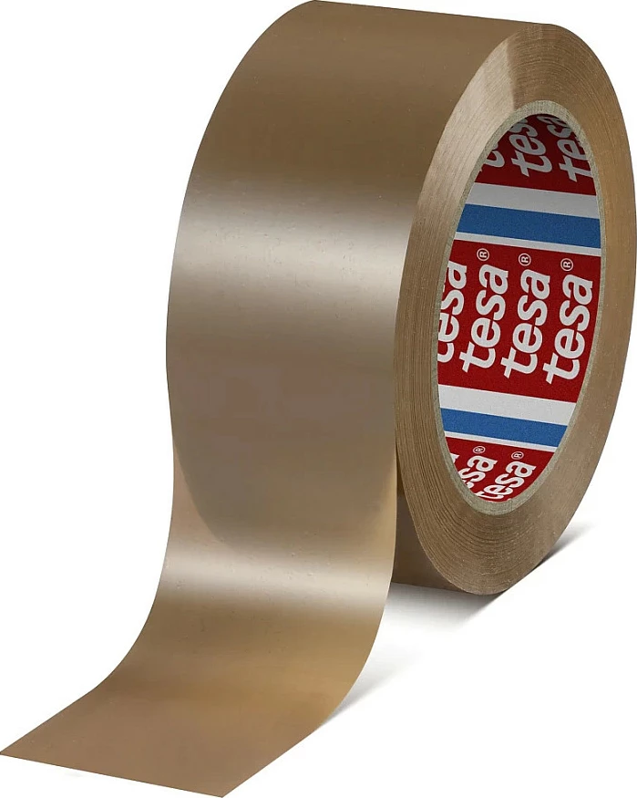 Shirit paketimi Tesa 60418, 50 mm x 132 m, PET, ngjyrë kafe