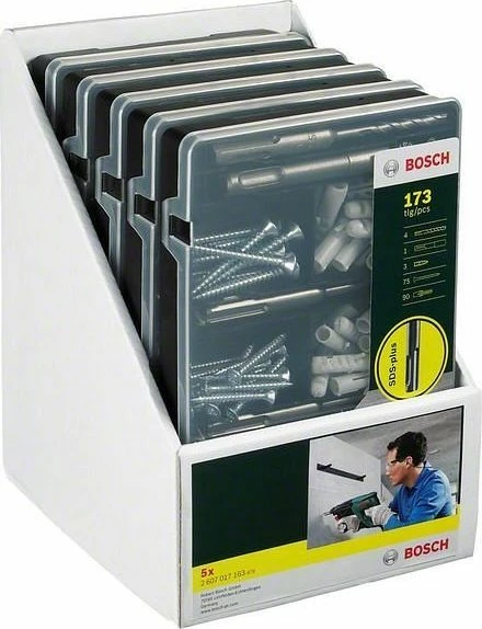 Set elemente montimi SDS-plus Bosch 2607017163, 173 copë
