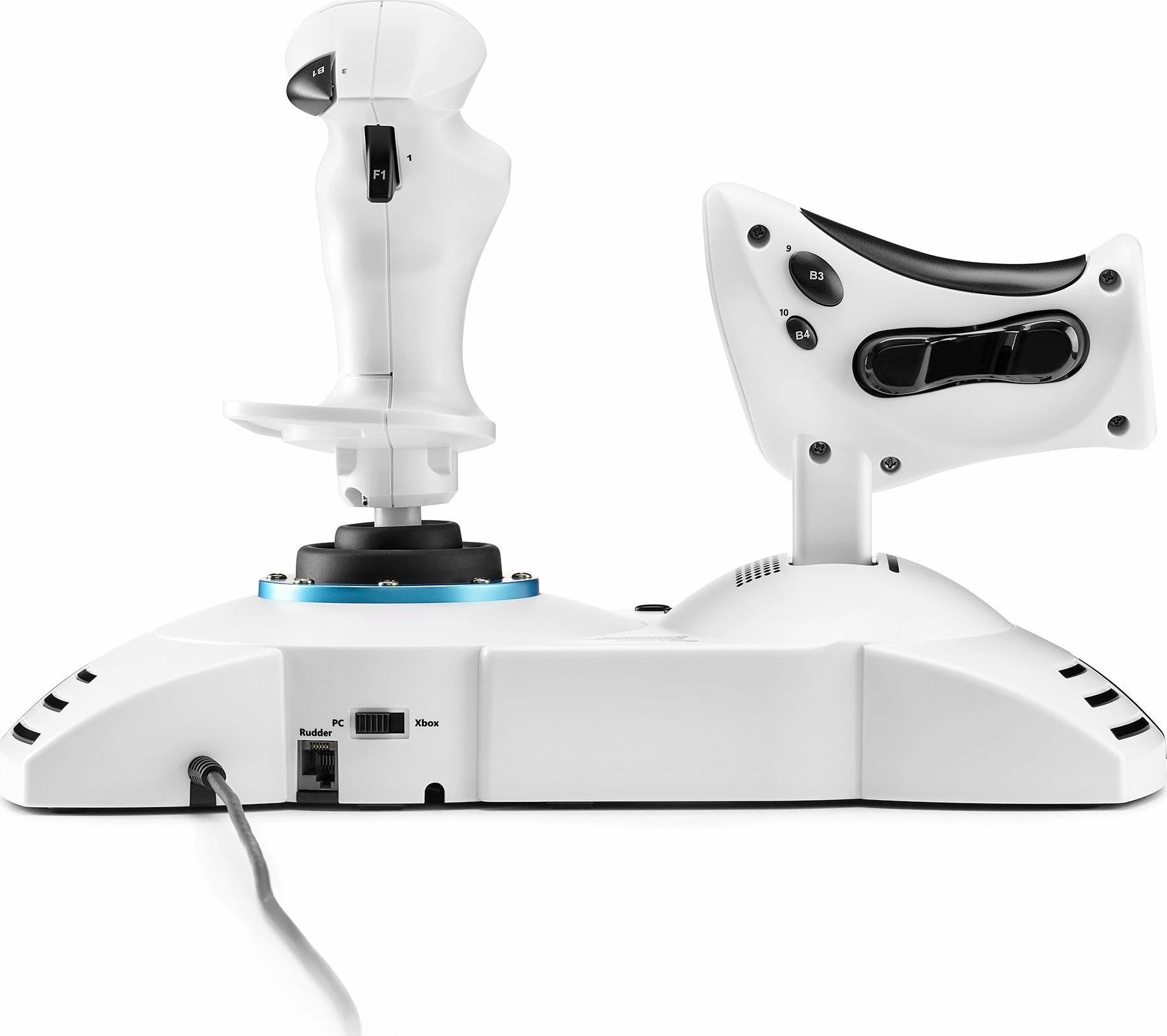 Joystick Thrustmaster T.Flight Hotas One Microsoft Flight Simulator Edition 4460295, me kabllo, për PC/Xbox Series X|S/Xbox One, i bardhë