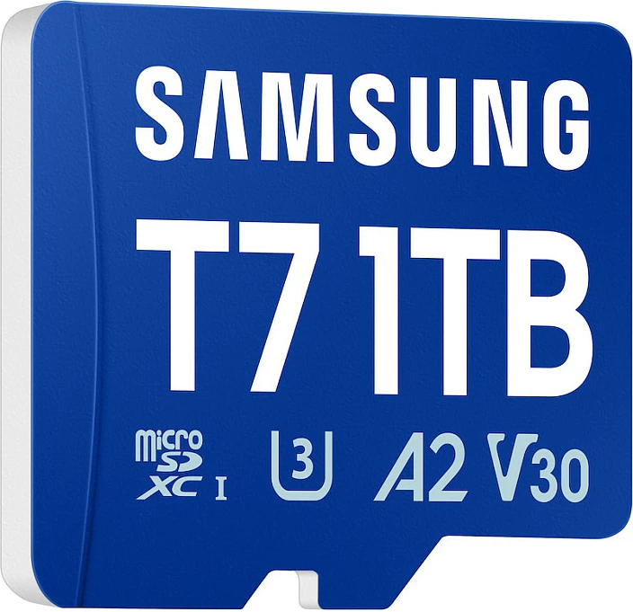 Kartelë memorje microSDXC Samsung T7 1TB, UHS-I U3 A2 V30, 170MB/s, blu