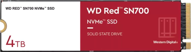 SSD disk SanDisk WD Red SN700 WDS400T1R0C 4TB M.2 2280 NVMe PCIe 3.0, kuqe/bardhë