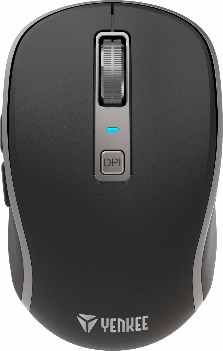 Maus wireless YENKEE NOBLE YMS 2085BK, 5 butona, 2400 DPI, i zi/gri