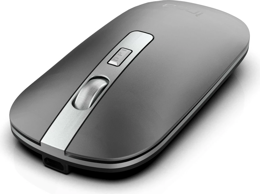 Maus Inca IWM-531RG, wireless & Bluetooth, 1600 DPI, akku, argjend